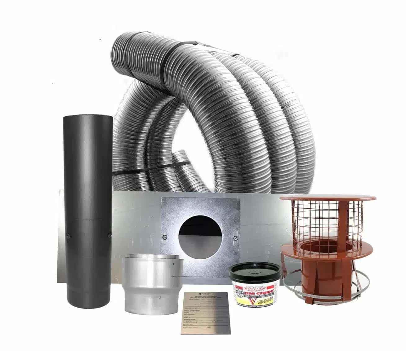 Chimney Liner and installation kit 5inch 904 Grade