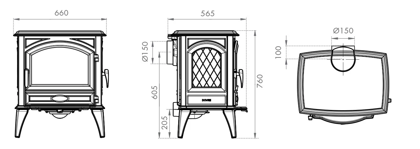 Dovre 640WD Woodburning Stove - Image 5