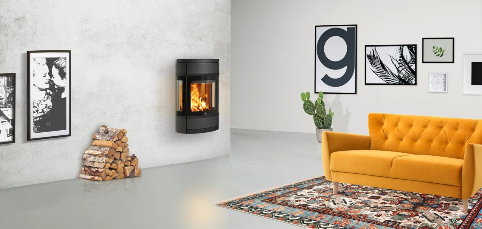 Scan 68-7 Wall Mounted Woodburning Stove