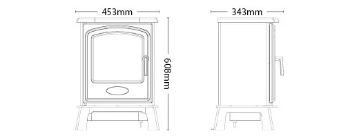 Broseley Hereford 5 Freestanding Electric Stove - Image 3