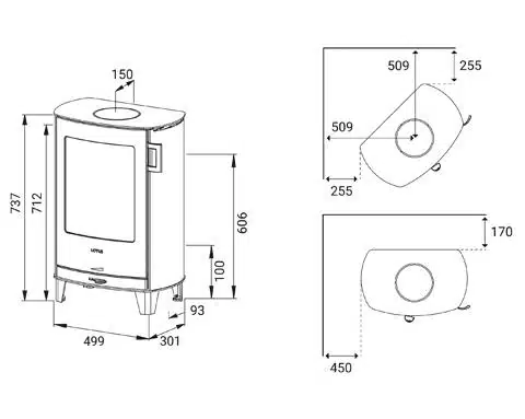 Lotus Jubilee 10 Base Woodburner - Image 5