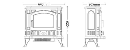 Broseley Winchester Freestanding Electric Stove - Image 6