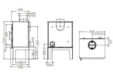 Nordpeis Glasgow Woodburner - Image 5