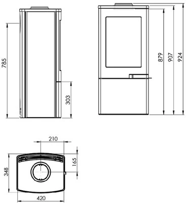 Nordpeis Uno 4 Woodburner - Image 5