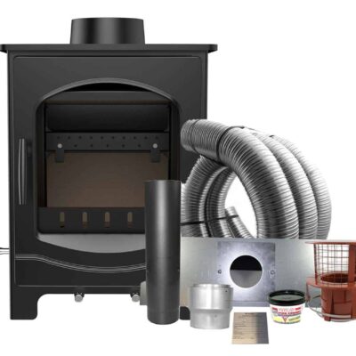 Samara 5 Multifuel Stove With Schiedel Fitting Kit