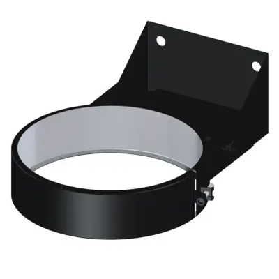 Dinak DW Design 5" (130mm) Black Adjustable Wall Support 70-120mm