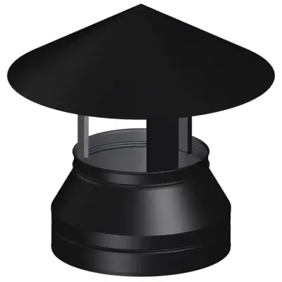 Dinak DW Design 6" (150mm) Black Raincap