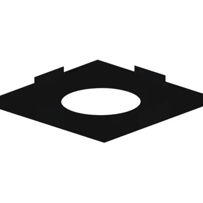 Dinak DW Design 5" (130mm) Unventilated Firestop Plate G80 Black