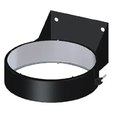 Dinak DW Design 6" (150mm) Black Flat Wall Support