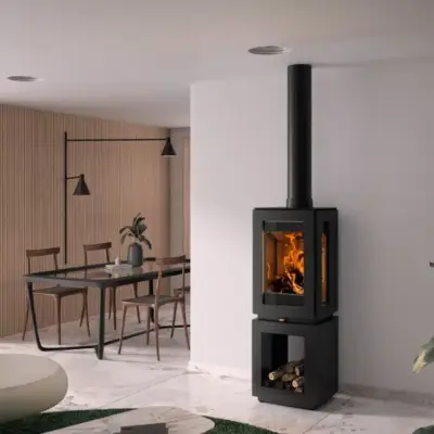 Hergom Glow Wood Burning Stove Logstore One