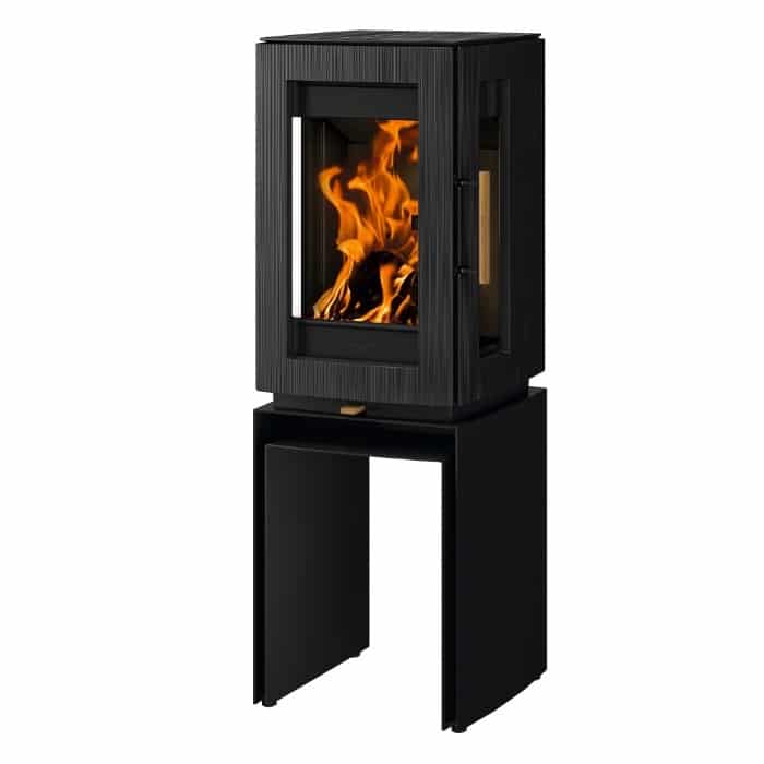 Hergom Glow Wood Burning Stove Logstore Two - Image 3