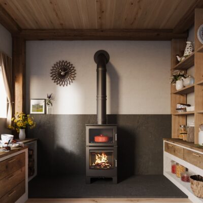 Mendip Woodland Large DC Oven Wood Burner Stove