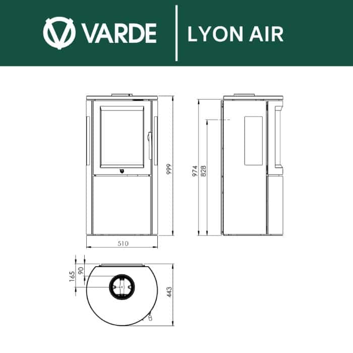 Varde Lyon Air Wood Burning Stove - Image 3