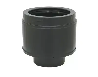 Schiedel 6" (150mm) Internal Diameter ICID Plus Increasing Adaptor From 123mm With Case - Matt Black
