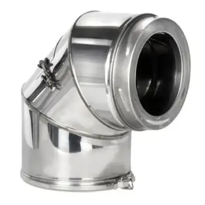 Schiedel 5" (125mm) ICID Plus 90 Degree Inspection Bend