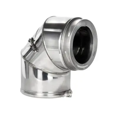 Schiedel 5" (125mm) ICID Plus 90 Degree Inspection Bend