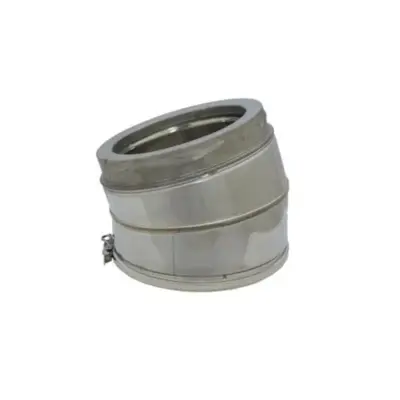 Schiedel 5" (125mm) Internal Diameter ICID Plus 15 Degree Elbow