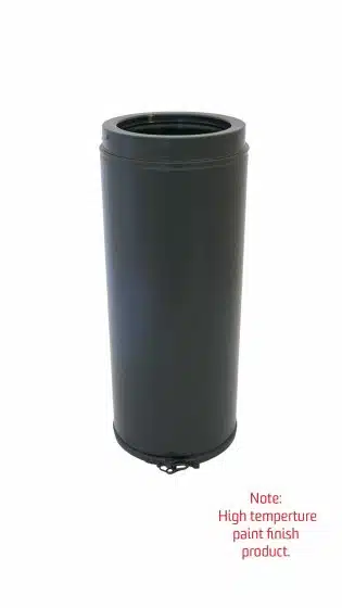 Schiedel 5" (125mm) Internal Diameter High Temperature ICID Plus 293mm Length - Matt Black