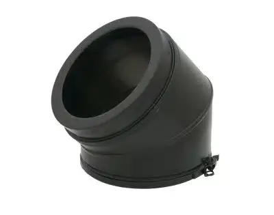 Schiedel 5" (125mm) Internal Diameter ICID Plus 45 Degree Elbow - Matt Black