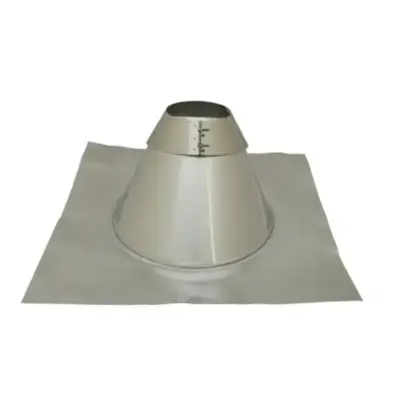 Schiedel 6" (150mm) Internal Diameter ICID Plus Angled Flashing 5 To 45 Degree And Storm Collar