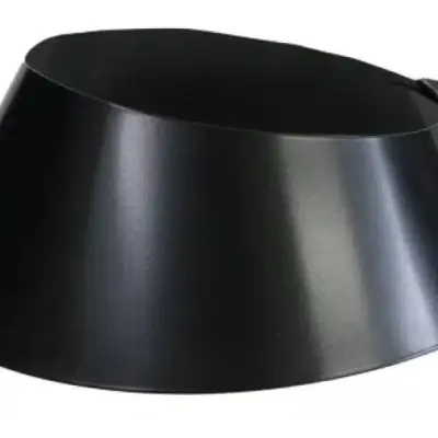Schiedel 6" (150mm) Internal Diameter ICID Plus Angled Storm Collar - Matt Black