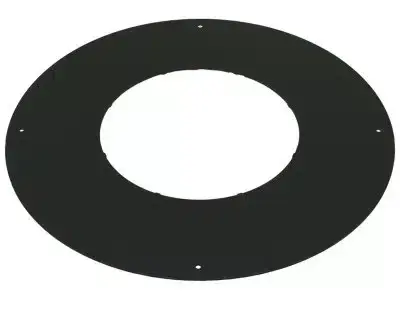 Schiedel 6" (150mm) Internal Diameter ICID Plus Bungalow Round Fire Stop - One Piece - Black