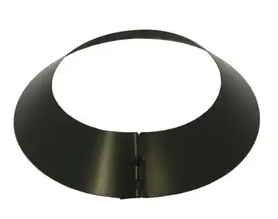 Schiedel 6" (150mm) Internal Diameter ICID Plus Flat Storm Collar - Black