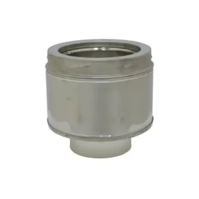 Schiedel 6" (150mm) Internal Diameter ICID Plus Increasing Adaptor From 123mm With Case