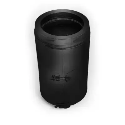 Schiedel 6" (150mm) Internal Diameter ICID Plus Inspection Pipe with Test Point (Dry Only) - Matt Black