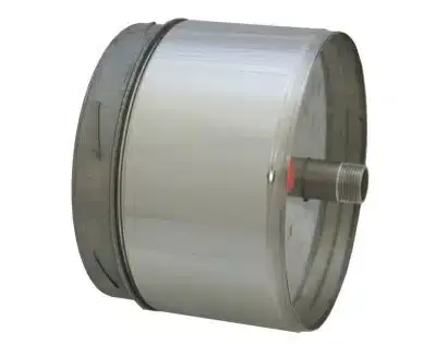 Schiedel 6" (150mm) Internal Diameter ICID Plus Insulated Tee Cap And Drain