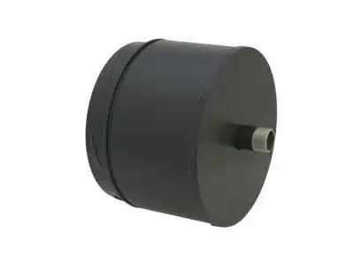 Schiedel 6" (150mm) Internal Diameter ICID Plus Insulated Tee Cap And Drain - Matt Black