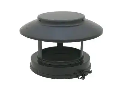 Schiedel 6" (150mm) Internal Diameter ICID Plus Rain Cap Terminal - Matt Black
