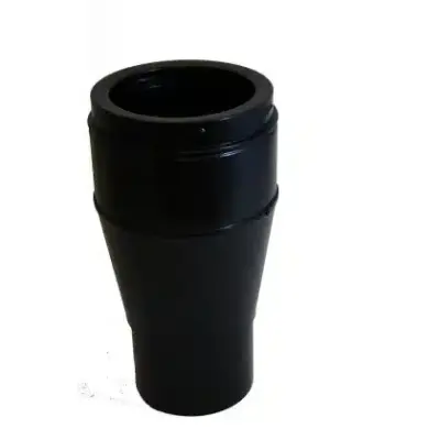 Schiedel 6" (150mm) Internal Diameter ICID Plus Starter Adaptor From 125mm Prima Smooth - Matt Black