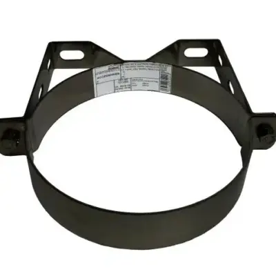 Schiedel 6" (150mm) Internal Diameter ICID Plus Structural Wall Band 50mm - Matt Black