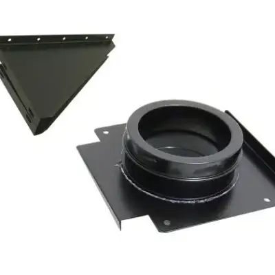 Schiedel 6" (150mm) Internal Diameter ICID Plus Wall Support - Matt Black