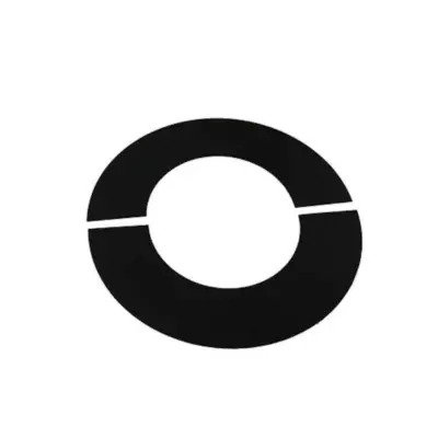 Schiedel 5" (125mm) Internal Diameter ICID Plus 90° Trim Collar Two Piece - Matt Black