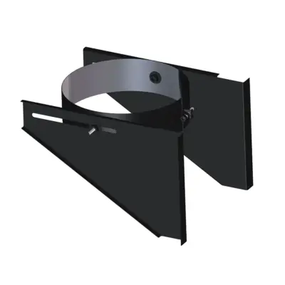 Dinak DW Design 6" (150mm) Black Retrofit Base Support