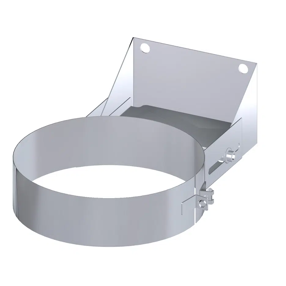 Dinak DW Design 5" (130mm) Stainless Steel Flat Adjustable Wall Support 70-120mm