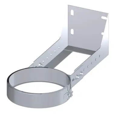 Dinak DW Design 5" (130mm) Stainless Steel Flat Cuttable Wall Support 100-250mm