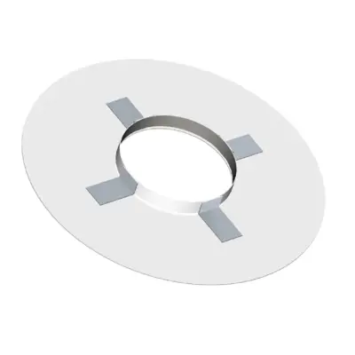 Dinak DW Design 5" (130mm) Stainless Steel Flat Finishing Plate With Magnets