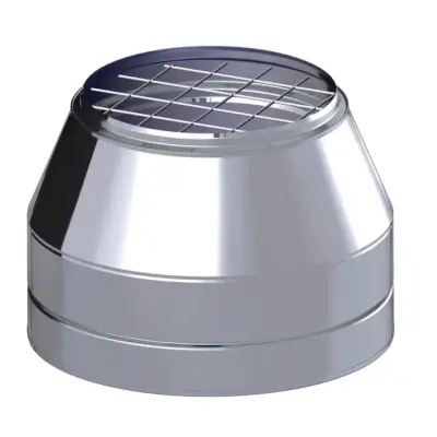 Dinak DW Design 5" (130mm) Stainless Steel Open Terminal With Mesh