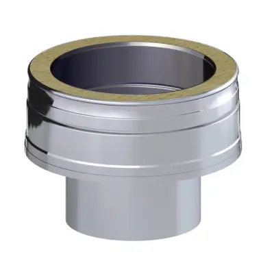 Dinak DW Design Stainless Steel 5" to 6" Increasing Adaptor