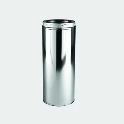 Stovax Professional XQ 5" (125mm) Stainless Steel Straight Length 1000mm