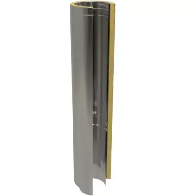 TW Pro Stainless Steel 5" (125mm) Connecting Pipe Starter Length 1000mm