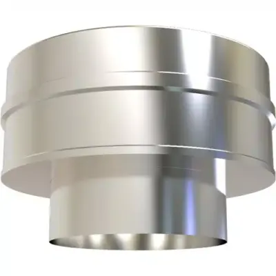 TW Pro Stainless Steel Flat Increasing Adaptor 5" To 6" (125mm To 150mm)