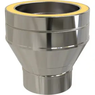 TW Pro Stainless Steel Single Wall To Twin Wall 5" To 6" (125mm - 150mm)