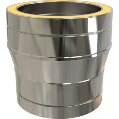 TW Pro Stainless Steel Twin Wall To Twin Wall Increaser 5" To 6" (125mm To 150mm)
