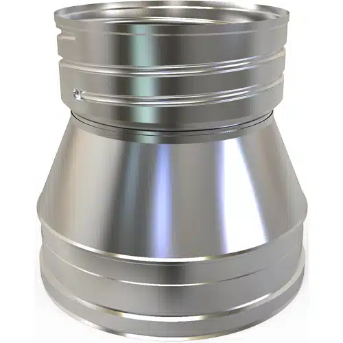 TW Pro Stainless Steel Twin Wall to Flex Adaptor 5" (125mm)