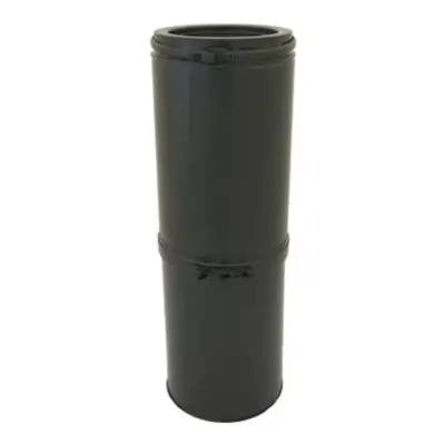 Schiedel 5" (125mm) Internal Diameter ICID Plus Adjustable Pipe 585mm To 885mm - Matt Black