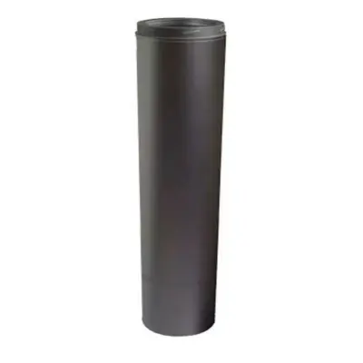 Schiedel 5" (125mm) ICID Plus High Temperature Adjustable Starter Section 400mm Long - Matt Black